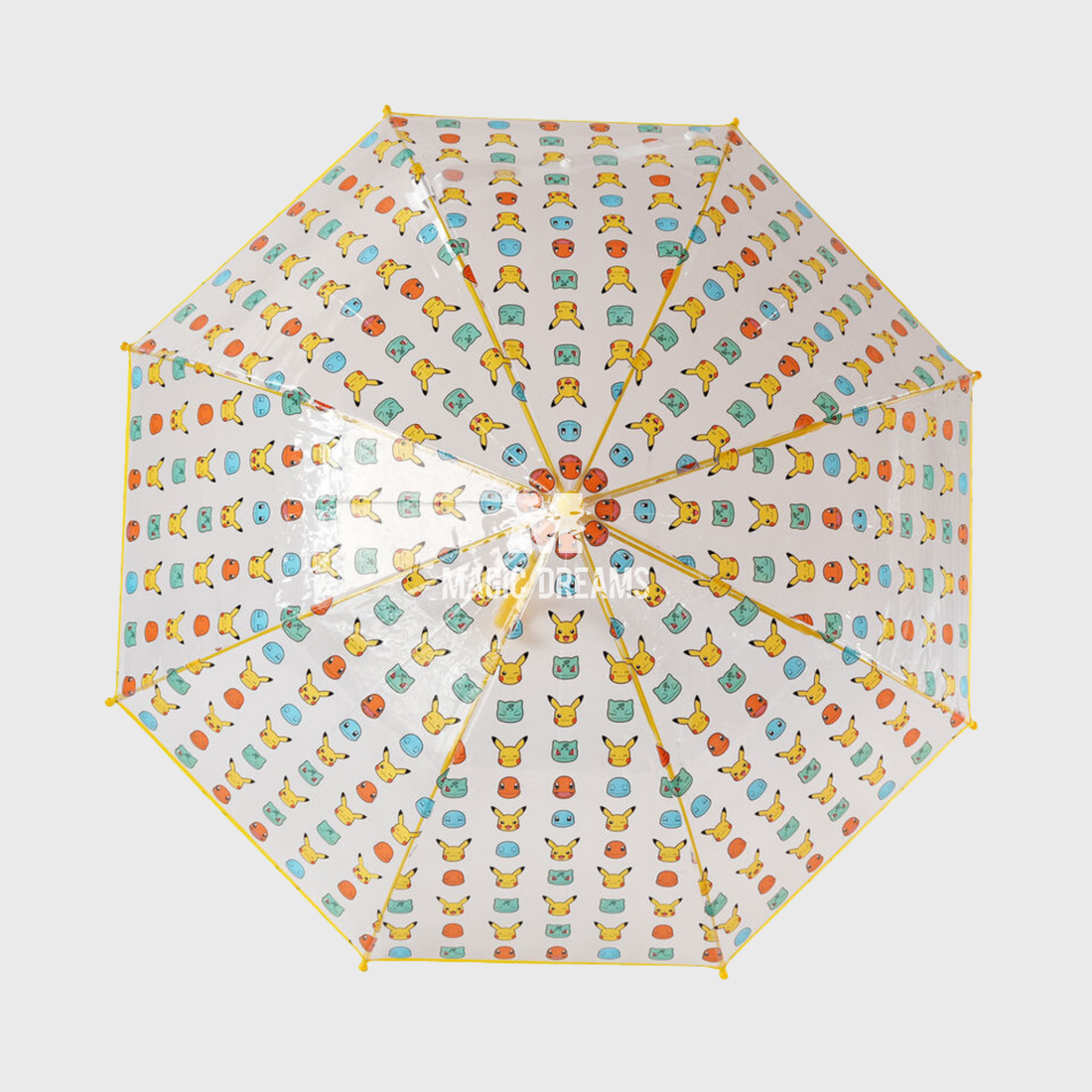 Guarda-chuva Transparente Manual Pokémon de 48 cm