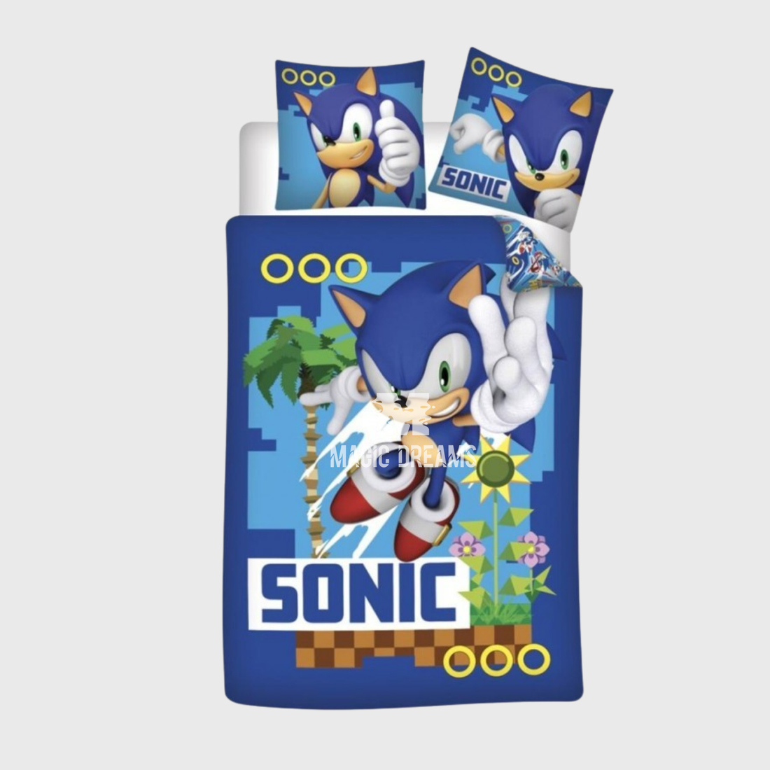 Capa de Edredão Sonic + Almofada 140x200cm