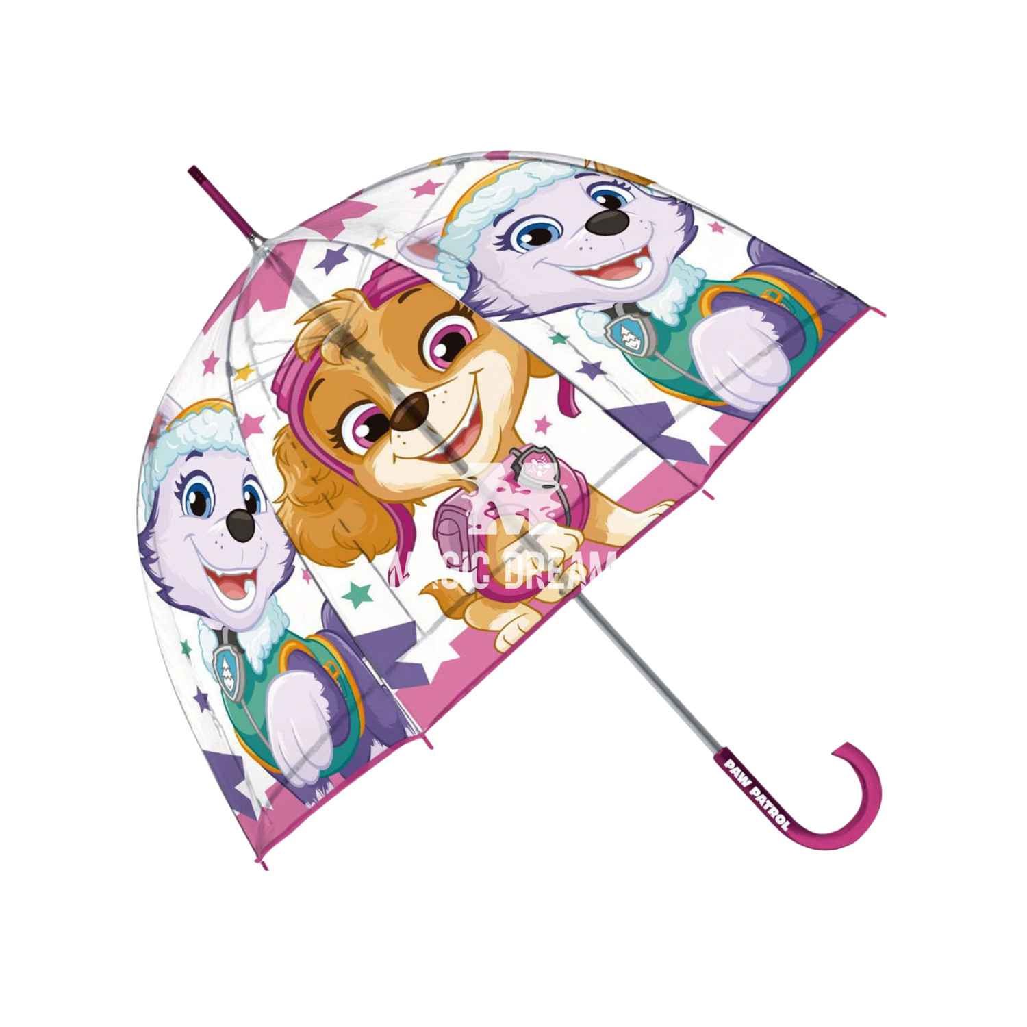 Guarda Chuva Infantil Transparente Eva Patrulha Pata Skye Modelo Sortido