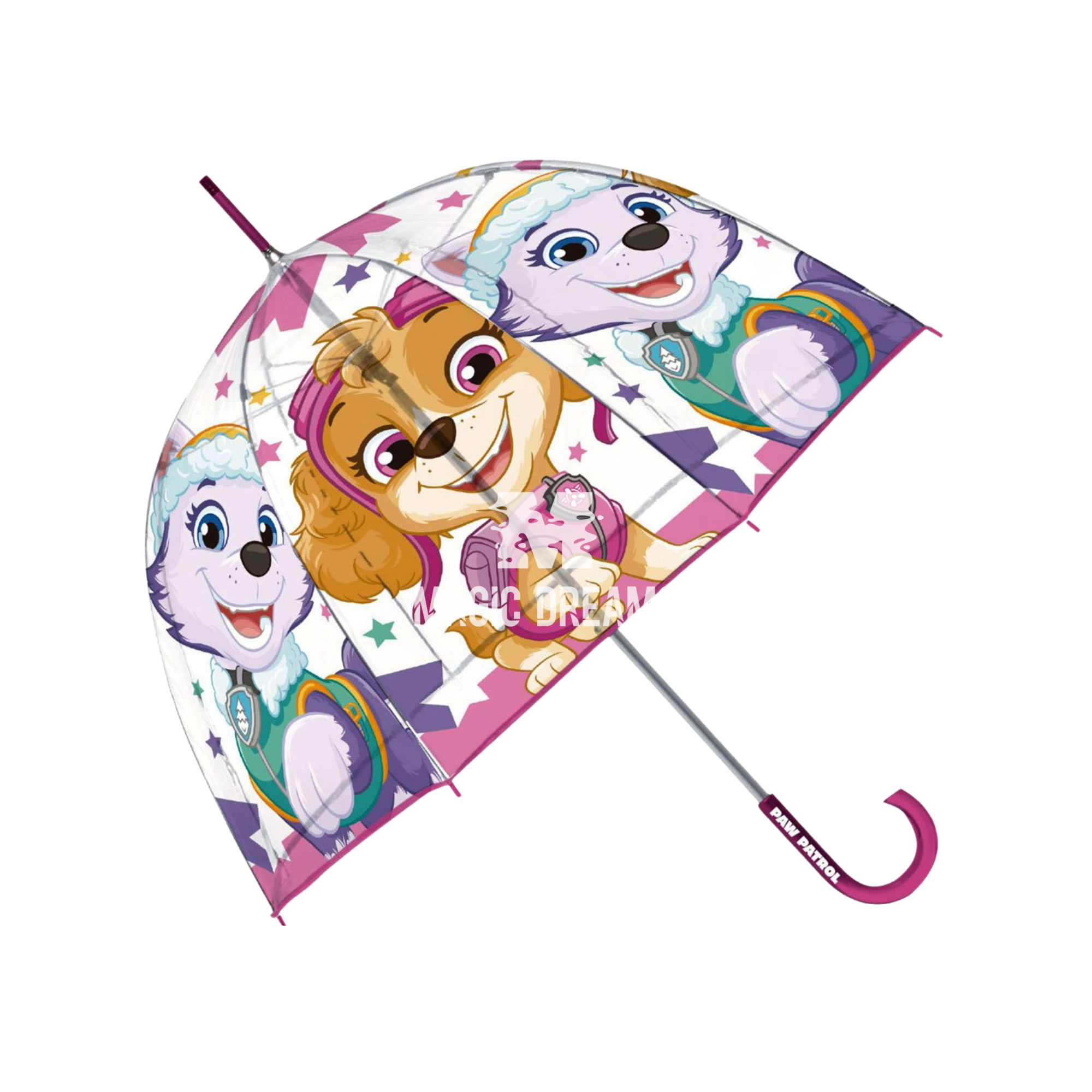 Guarda Chuva Infantil Transparente Eva Patrulha Pata Skye Modelo Sortido