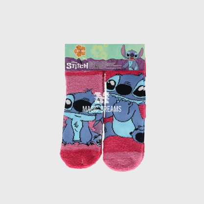 Set de 2 Meias Antiderrapantes Stitch Rosa