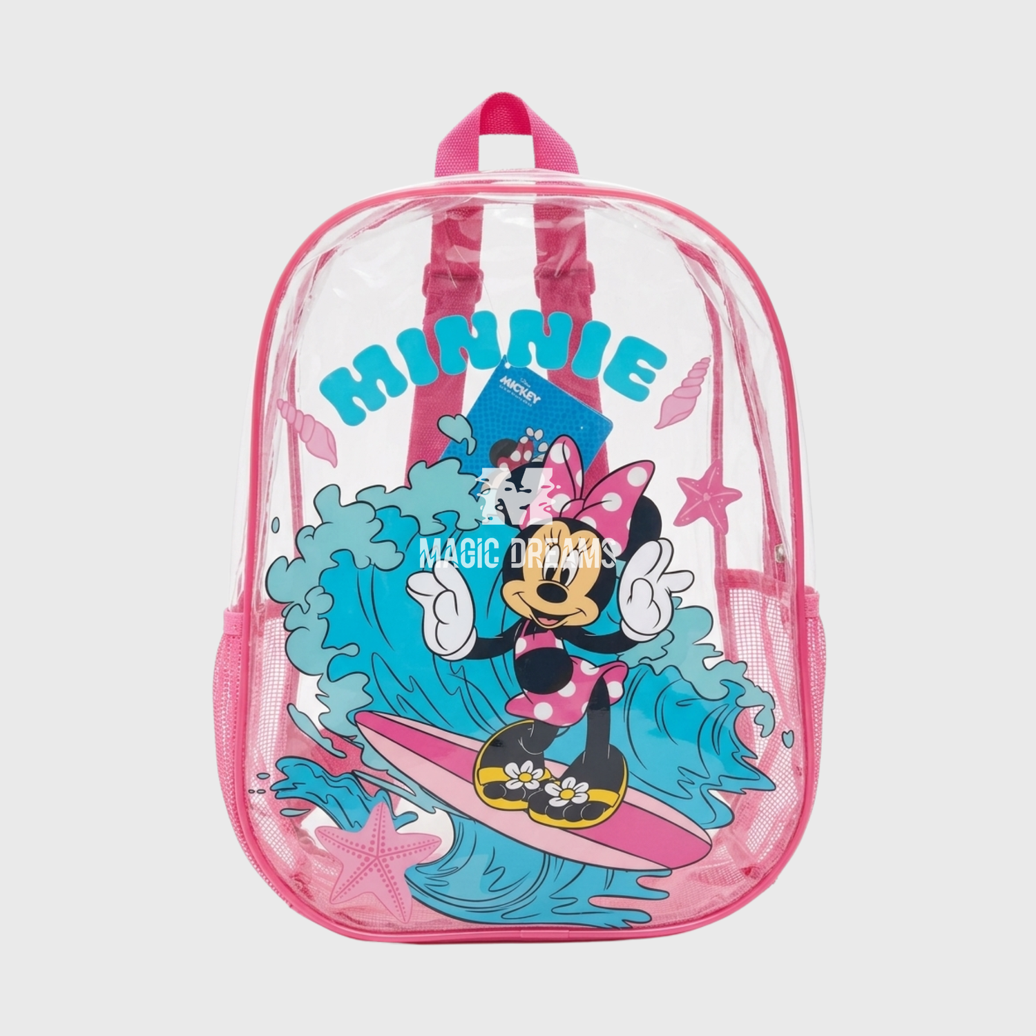 Mochila de Praia Transparente Anti-Areia Minnie Mouse 31cm