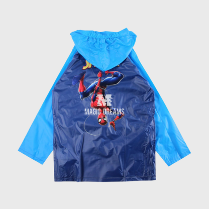 Capa de Chuva Impermeável PVC Spiderman 3-8 anos
