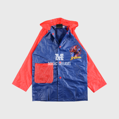 Capa de Chuva Impermeável PVC Spiderman 3-8 anos