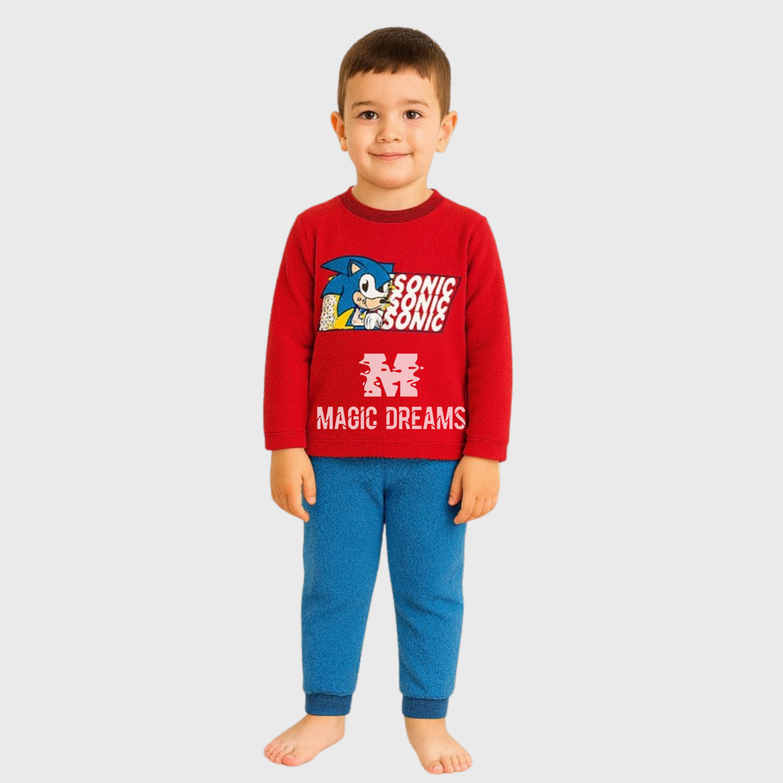 Pijama Coralina Sonic 4-8 anos