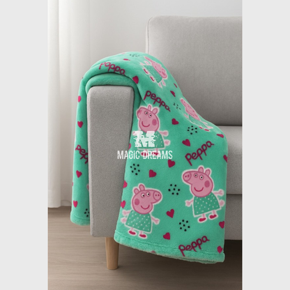 Manta Coralina Peppa Pig 100x140cm