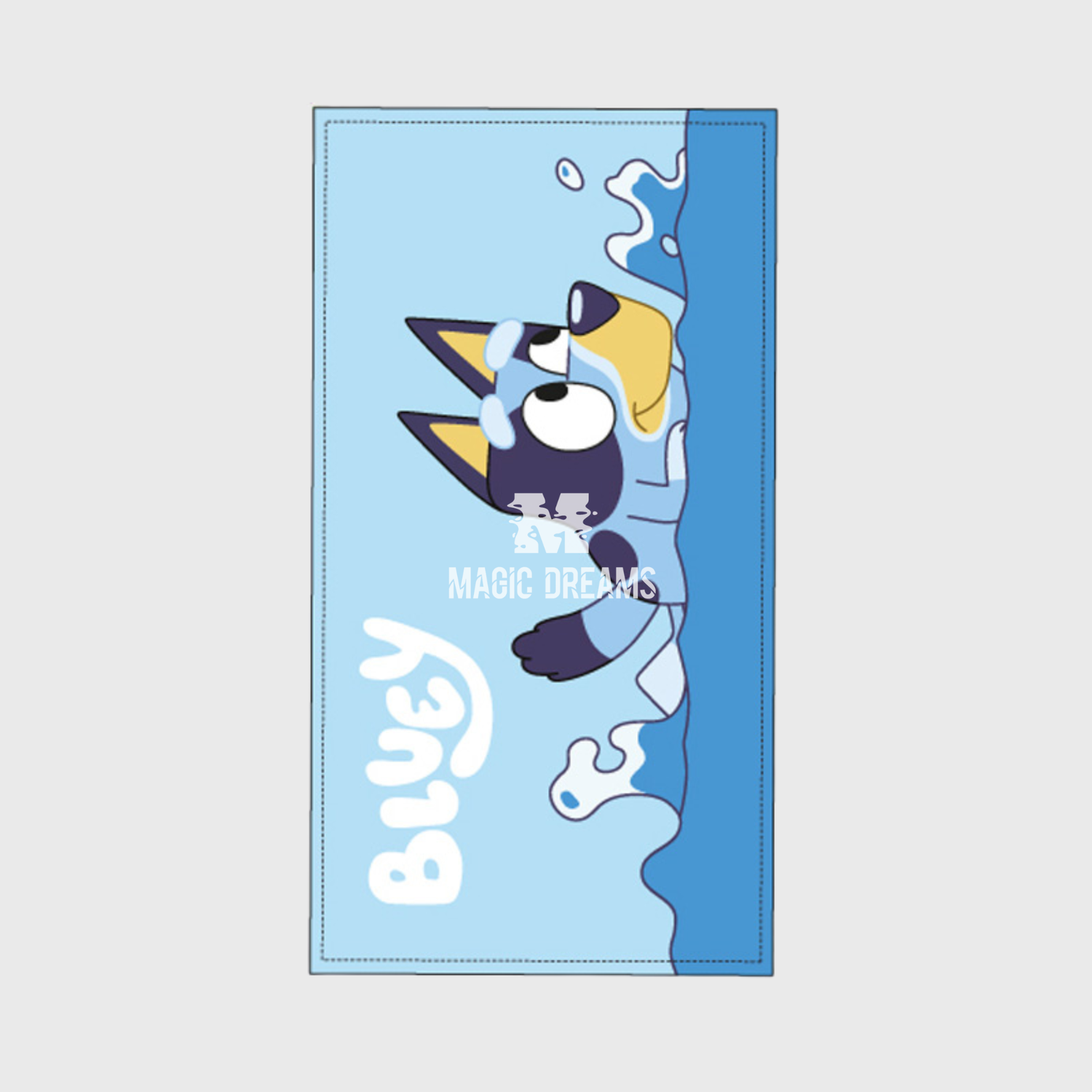 Toalha de Praia Microfibra Bluey e Bingo 70x140cm