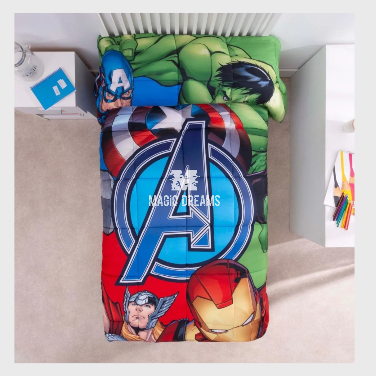 Edredão Avengers 180x260cm