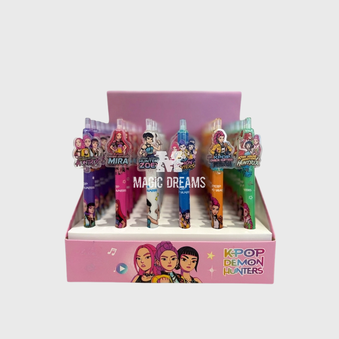 Caneta Gel K-Pop Demon Hunters - Coleção Guerreiras K-Pop (Várias Cores)