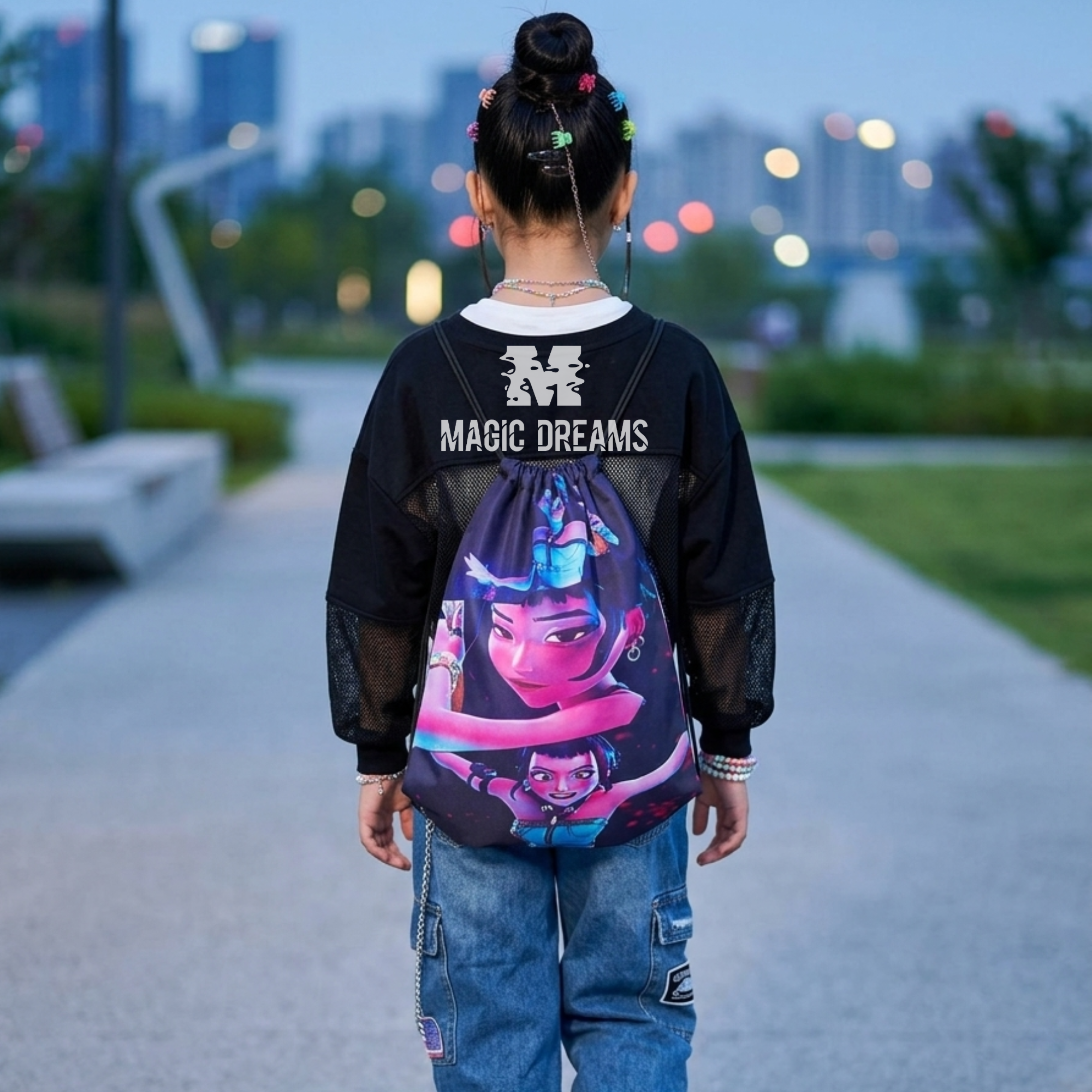 Saco de Desporto Zoey Guerreiras do K-Pop Demon Hunters 40cm