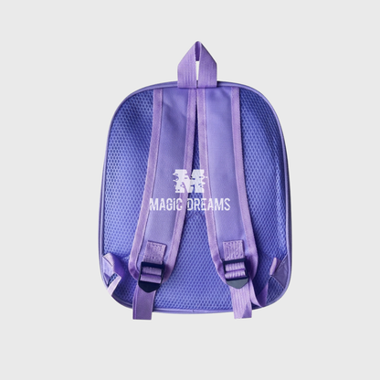 Mochila Pré-Escolar 3D Huntrix K-Pop Demon Hunters 30cm Roxo