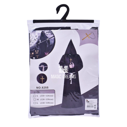 Fato Halloween Adulto Monge Assustador 170x180cm