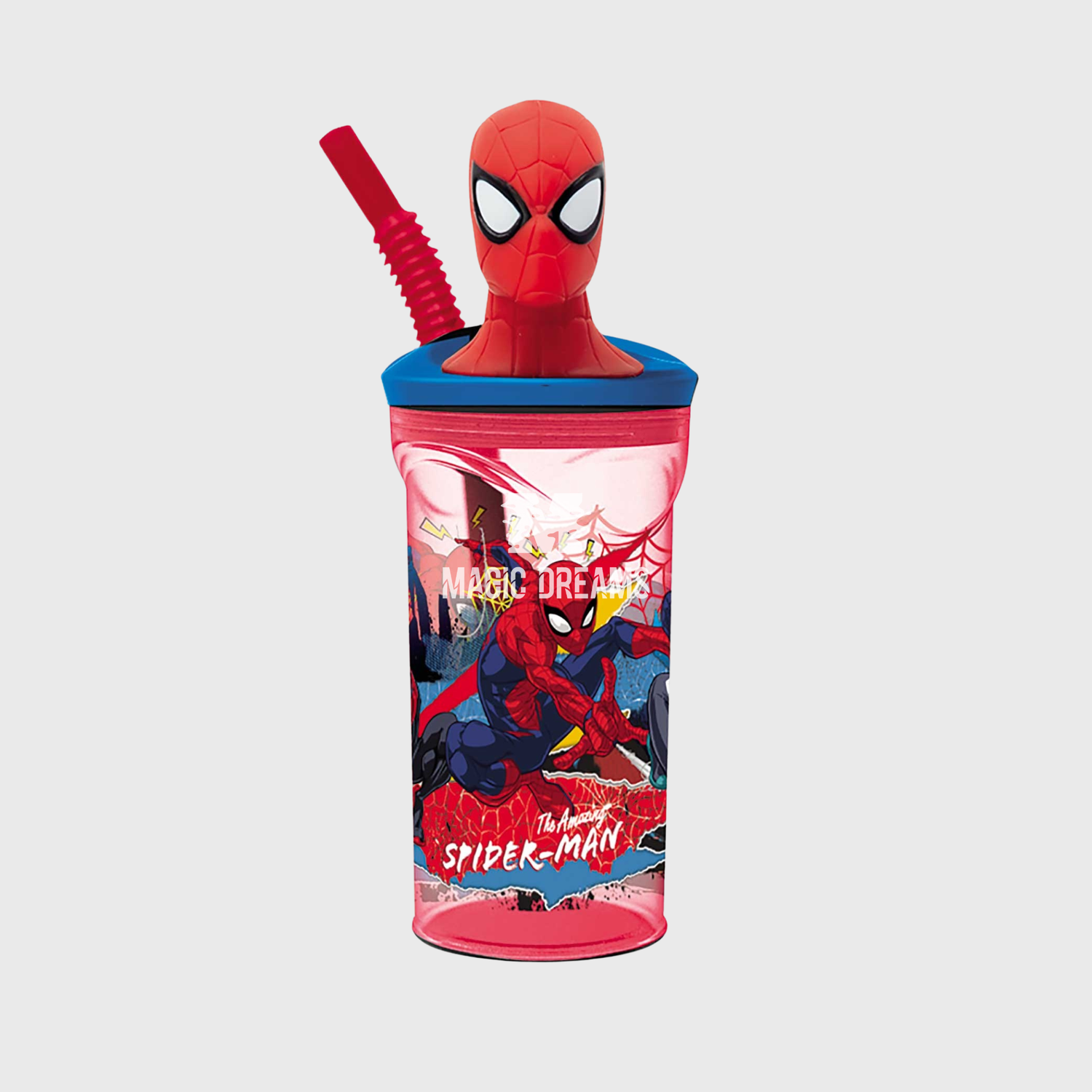 Copo Figurinha 3D Spiderman Moving Target de 360 ml 4+