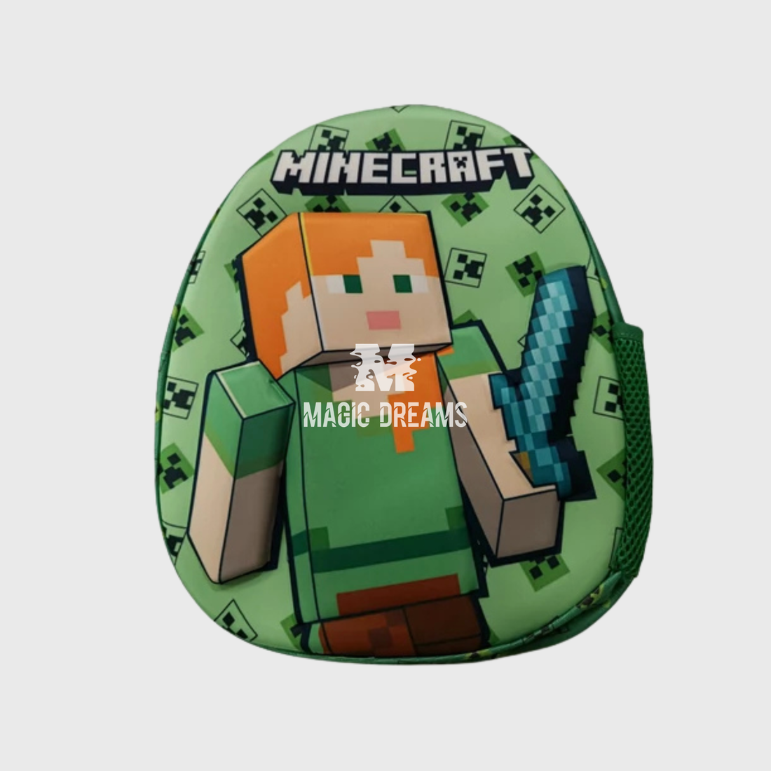 Mochila Pré-Escolar 3D Minecraft 32cm