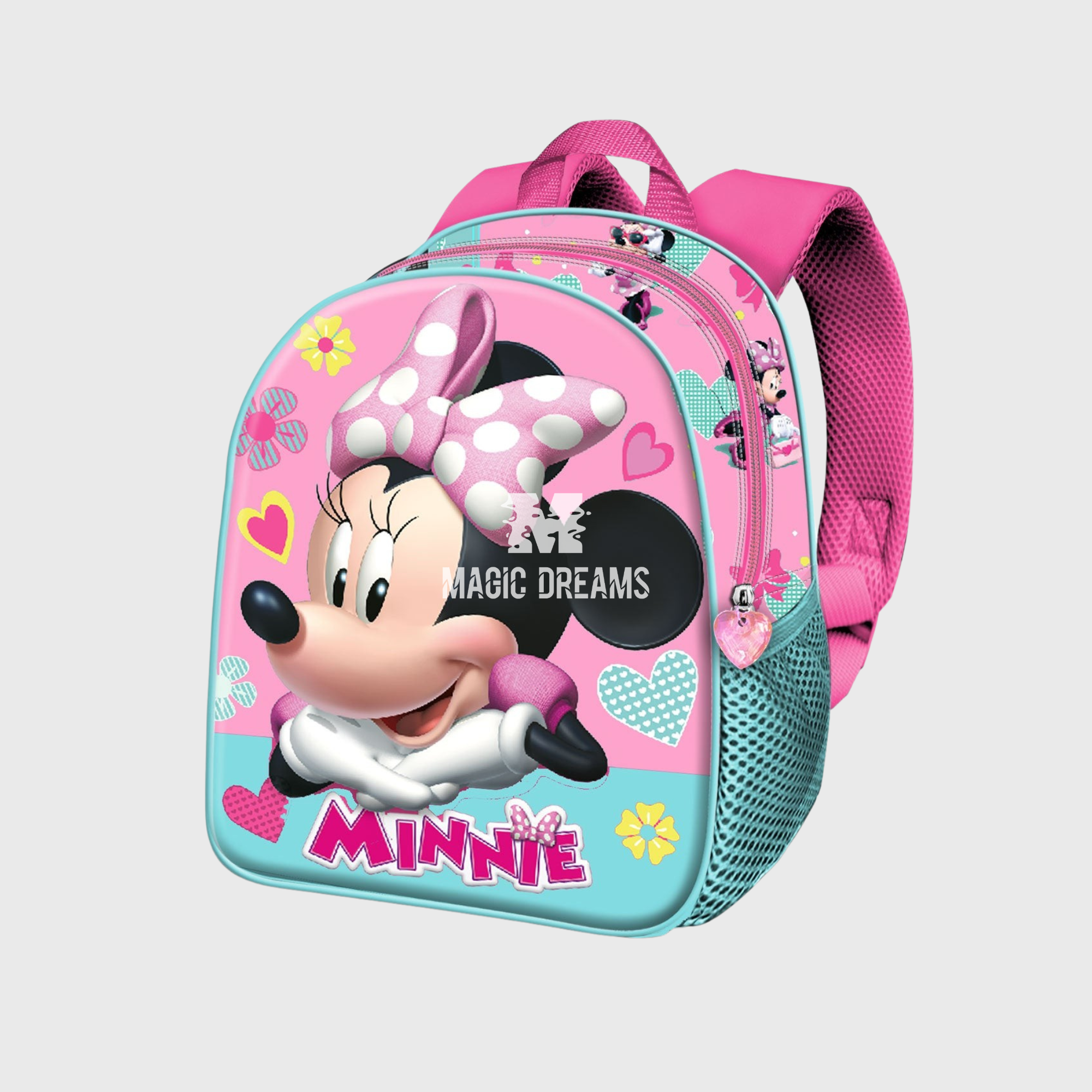 Mochila Pré-Escolar 3D Charm Minnie Mouse 31cm