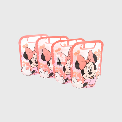 Conjunto de 4 Sacos com fecho para Lanche Minnie Mouse Sunshine