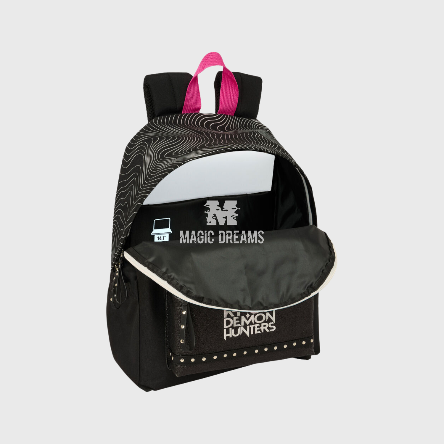 Mochila Escolar Energy K-Pop Demon Hunters 43cm