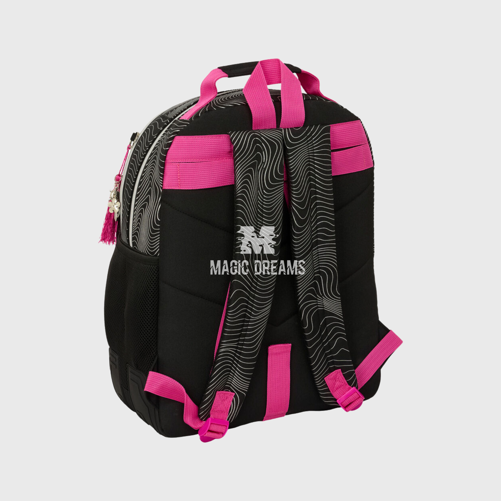Mochila Escolar Energy K-Pop Demon Hunters Adaptável 42cm