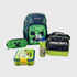 Conjunto escolar de 5 peças do Minecraft com mochila verde do Creeper, estojo, lancheira térmica preta e verde, garrafa de alumínio e caixa de lanche sanduicheira