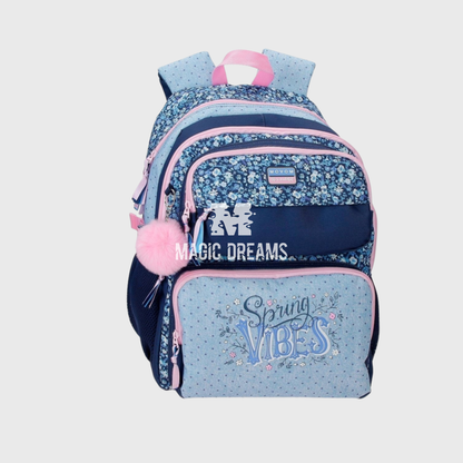 Mochila Escolar Adaptável Spring Vibes Movom 45cm