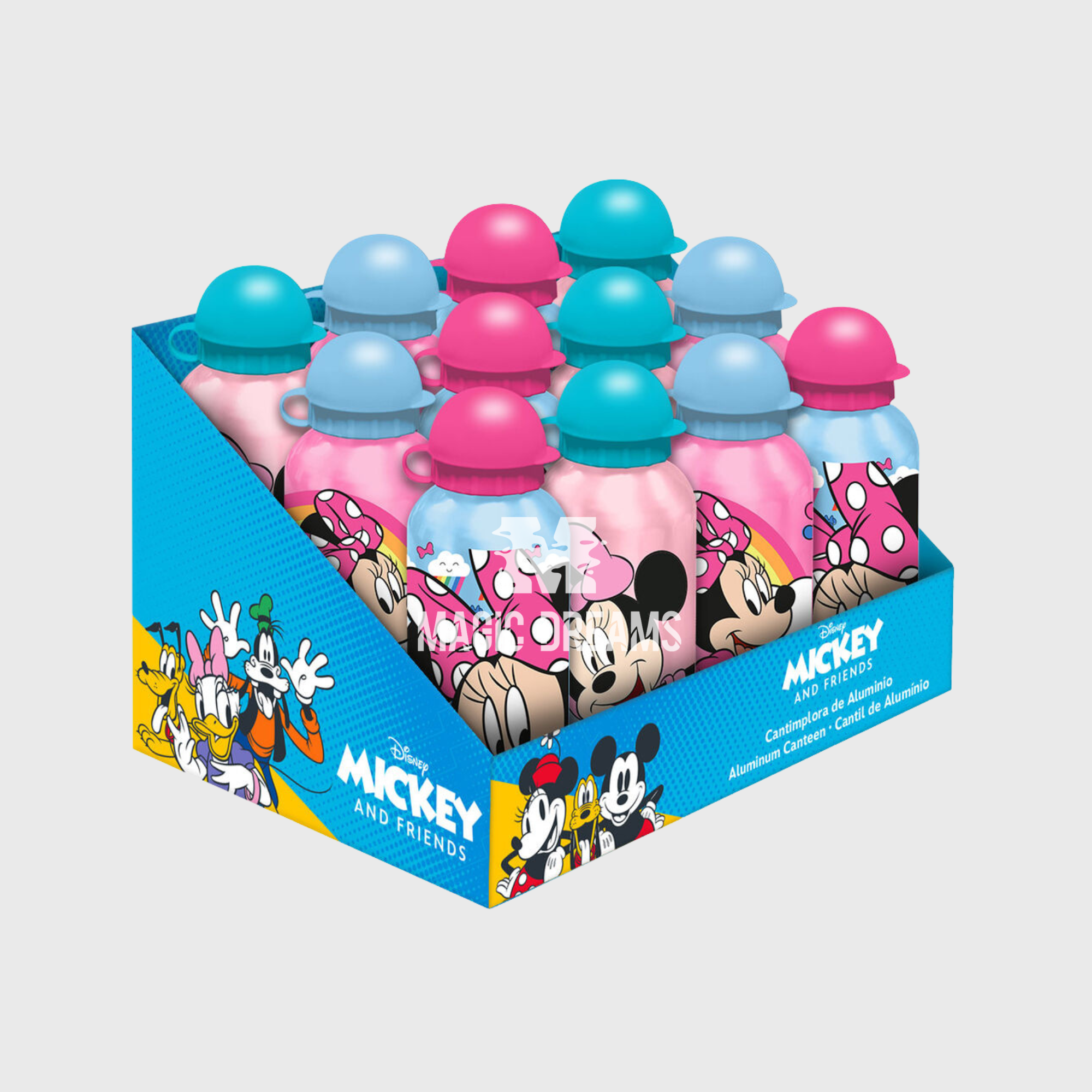 Garrafa de Alumínio 500ml Minnie Mouse Cor Sortida