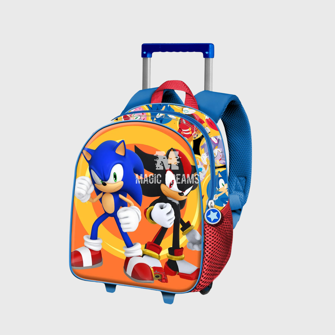 Mochila Pré-Escolar Trolley 3D Shadow Sonic The Hedgehog 31cm