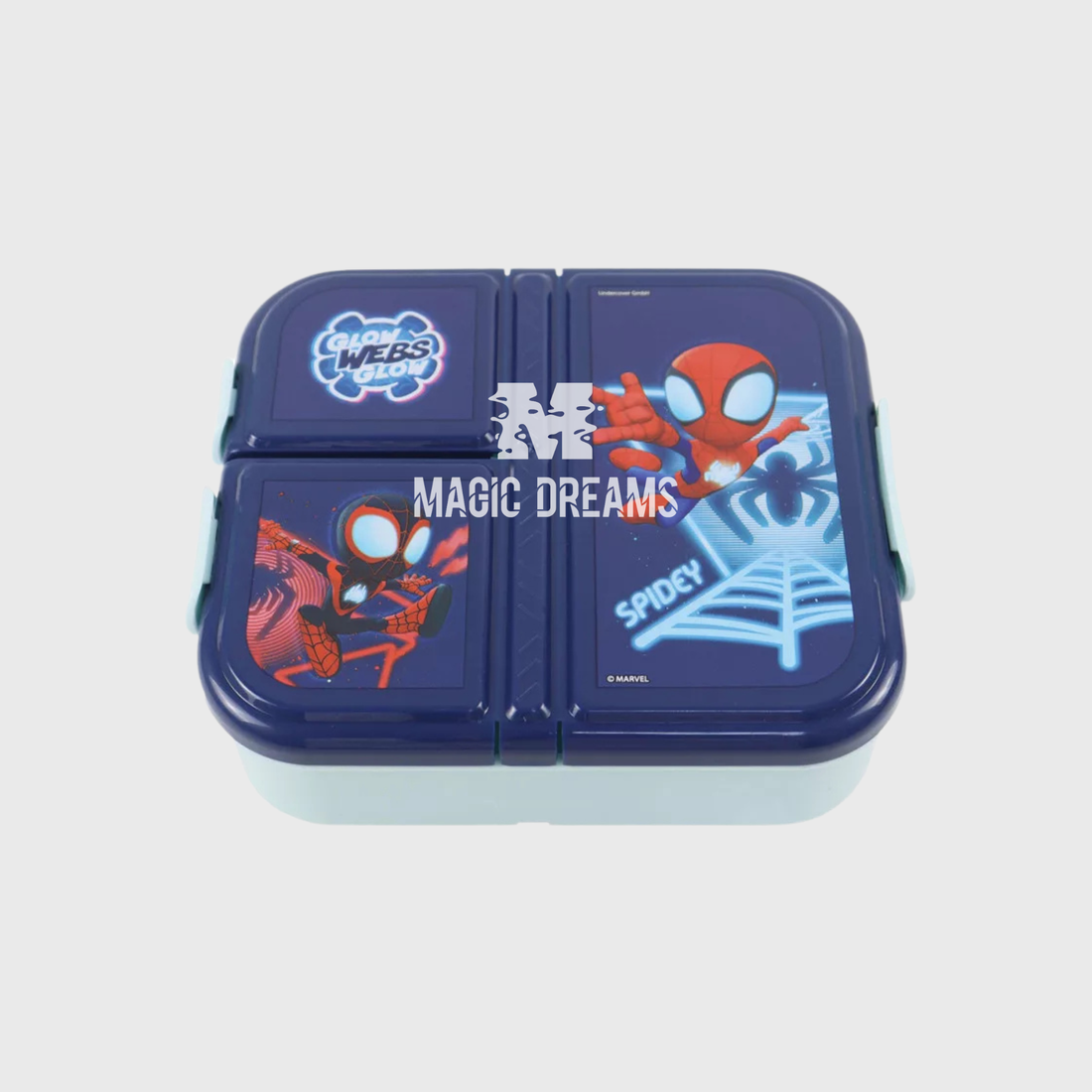 Sanduicheira 3 Compartimentos Spiderman Spidey 800ml