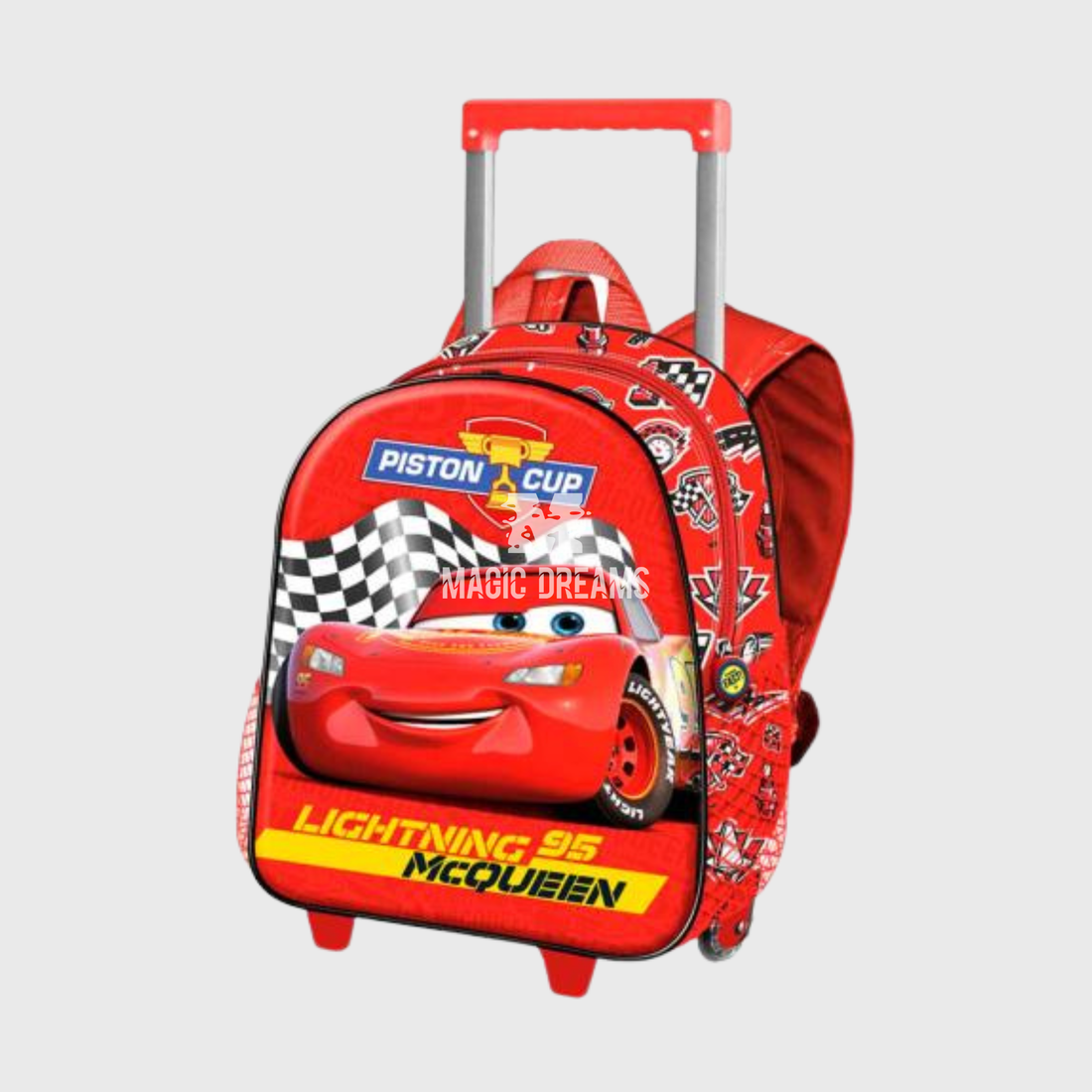 Mochila Pré-Escolar Trolley Piston 3D 34cm Cars 3