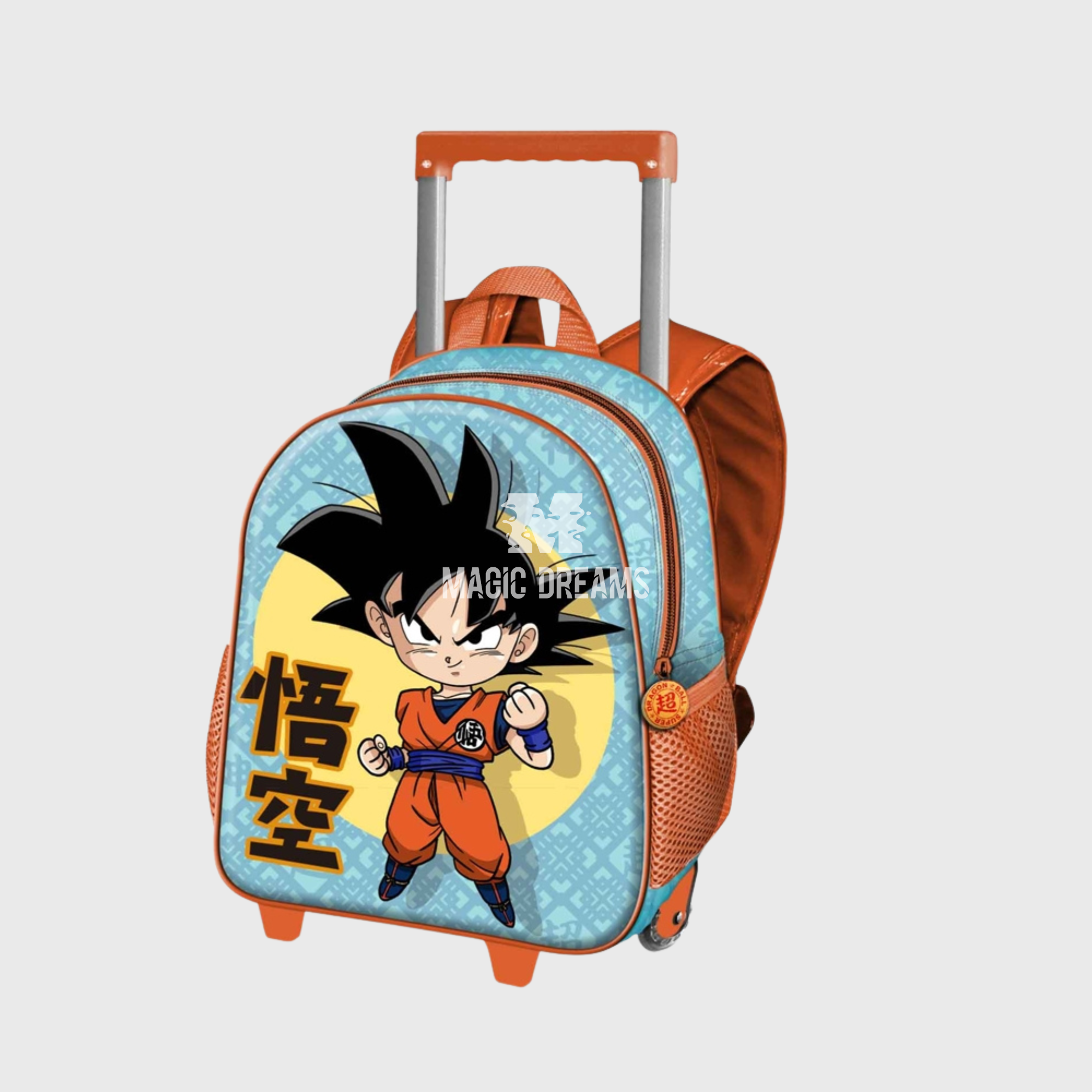 Mochila Pré-Escolar Trolley Brave 3D 34cm Dragon Ball