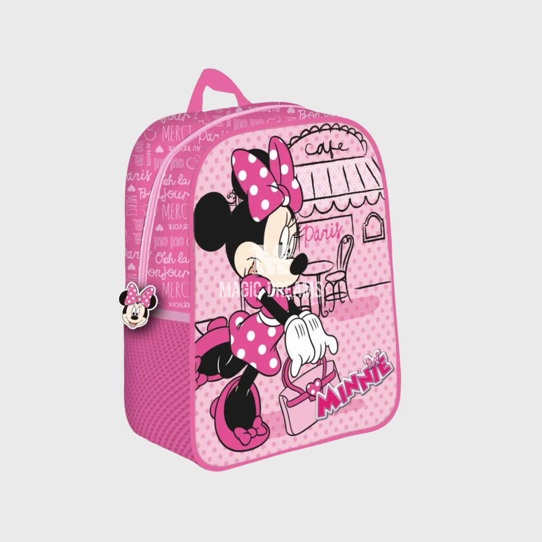 Mochila Pré-Escolar 3D Paris Minnie Mouse Disney 30cm
