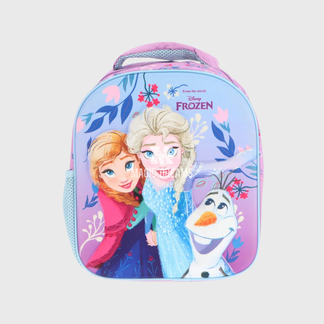 Mochila Pré-Escolar 3D Sisters of Snow Frozen Disney 30cm