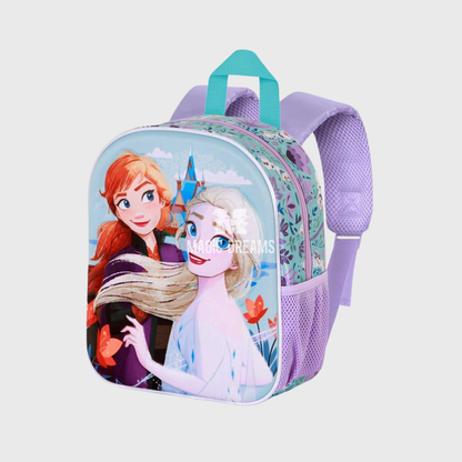 Mochila Pré-Escolar 3D Spring Frozen Disney 31cm