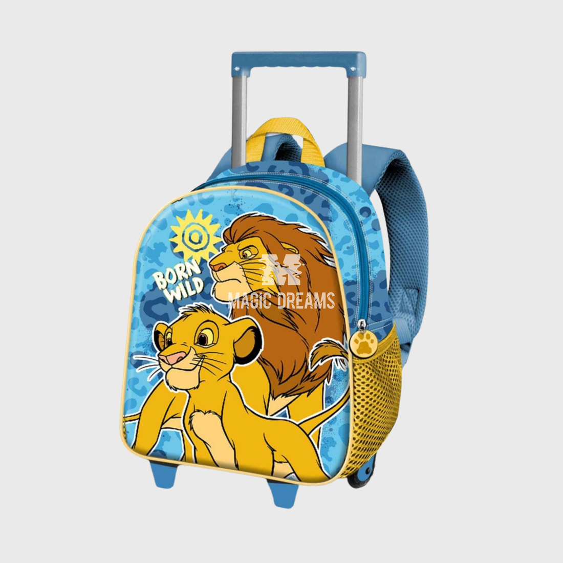 Mochila Pré-Escolar Trolley 3D Wild Rei Leão Disney 34cm