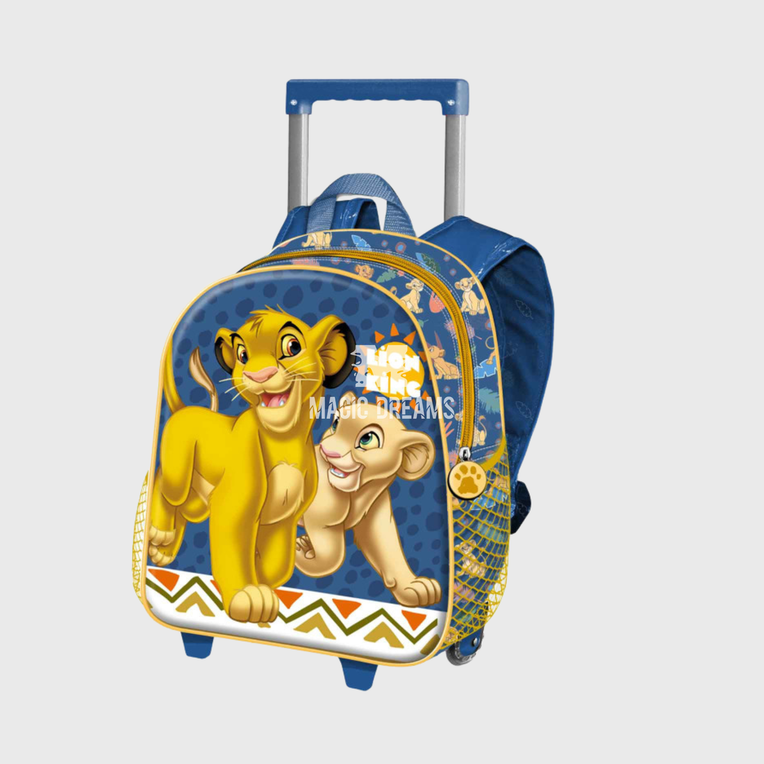 Mochila Pré-Escolar Trolley 3D Nala Simba Rei Leão Disney 34cm