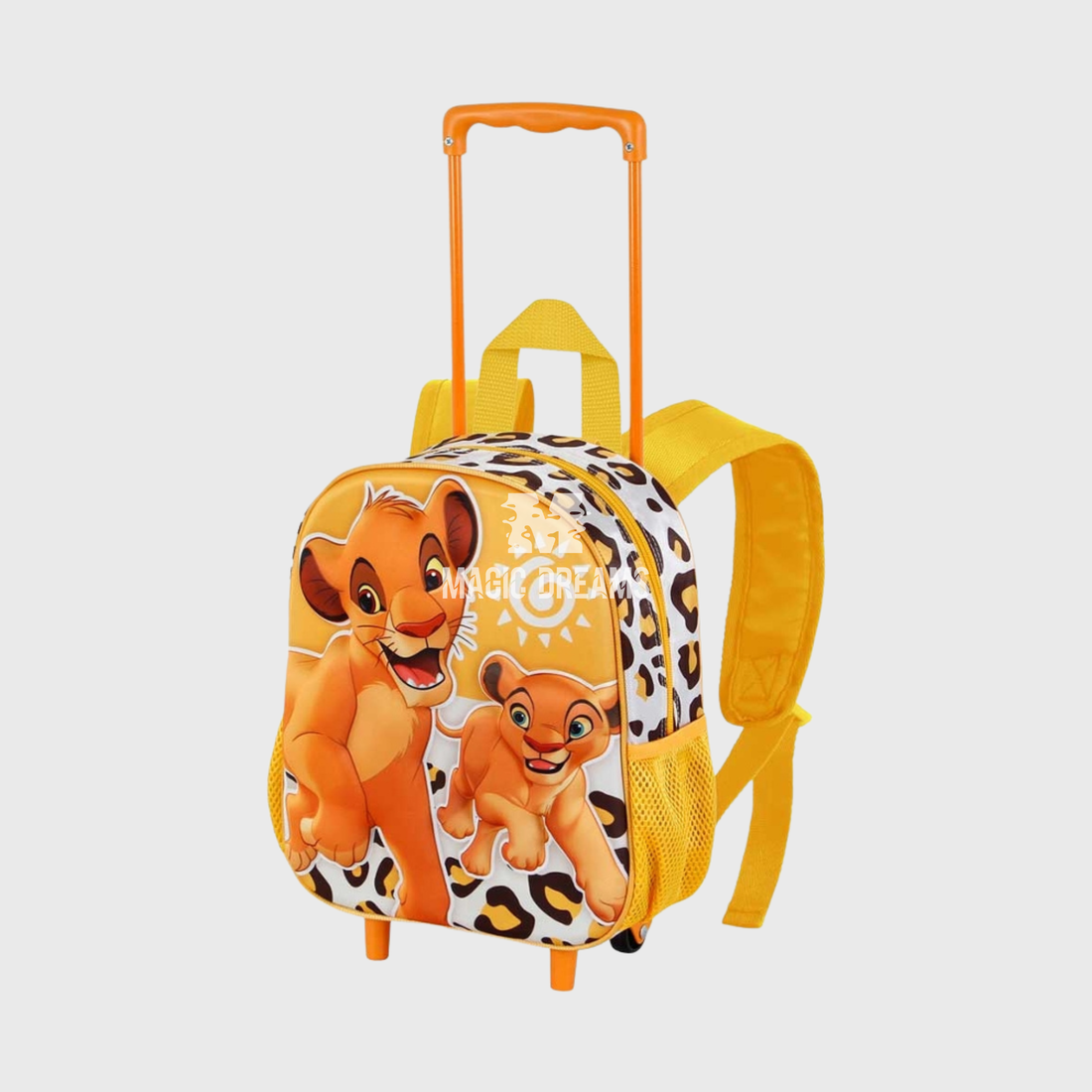 Mochila Pré-Escolar Trolley 3D Africa Rei Leão Disney 34cm
