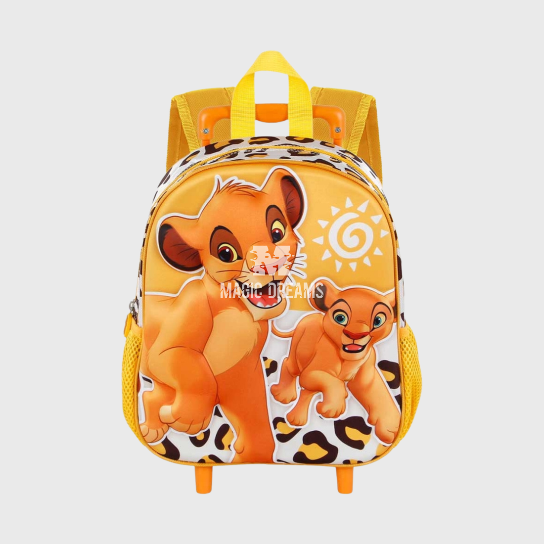 Mochila Pré-Escolar Trolley 3D Africa Rei Leão Disney 34cm