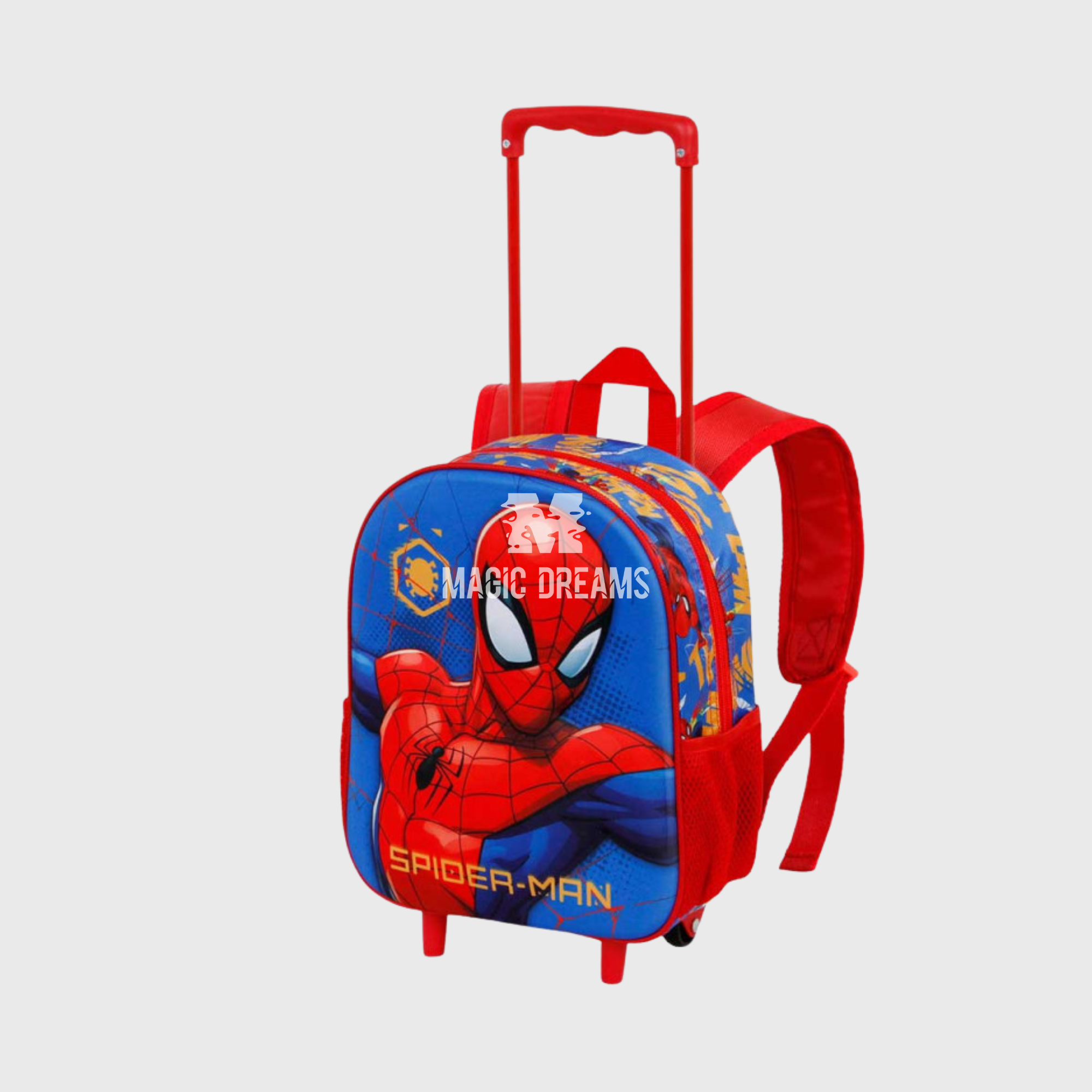 Mochila Pré-Escolar Trolley 3D Spiderman Marvel 34cm