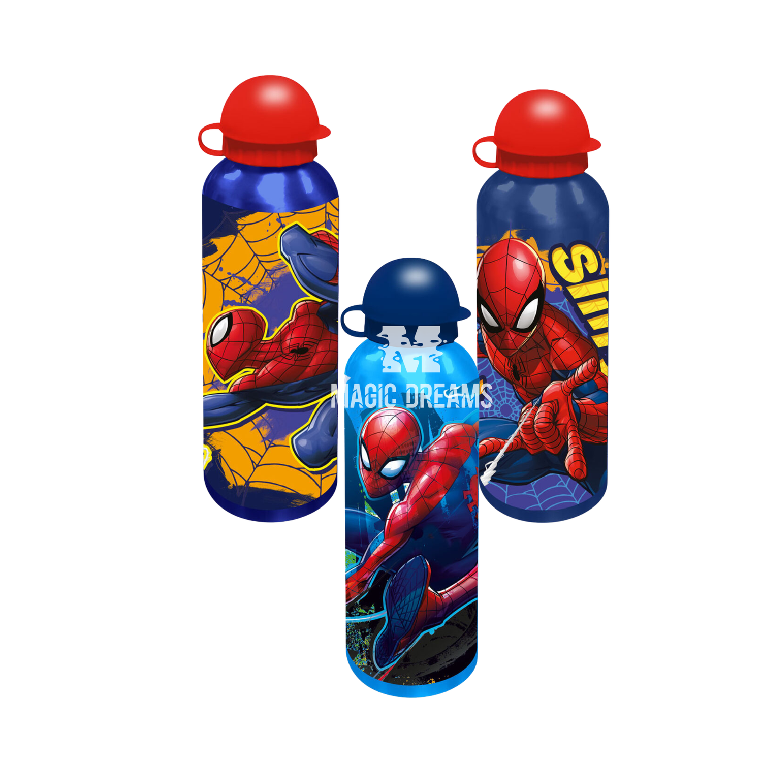 Garrafa de Alumínio Spiderman Marvel 500ml Modelo Sortido