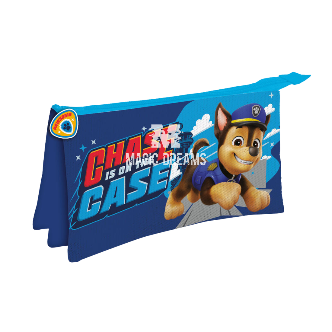 Porta Lápis Estojo Triplo Paw Patrol Chase Patrulha Pata