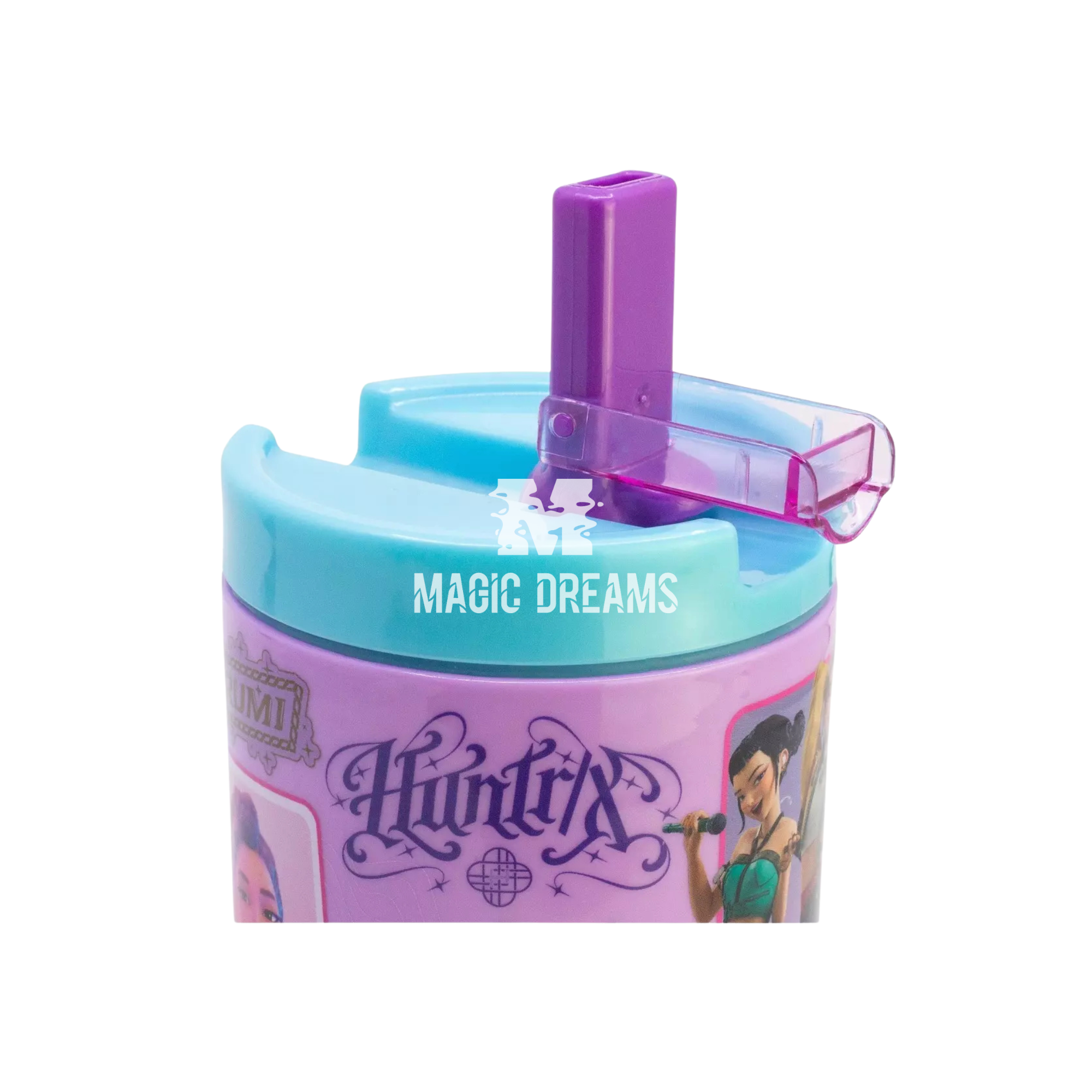 Caneca Copo com Tampa Cool K-Pop Demon Hunters Huntrix 530ml