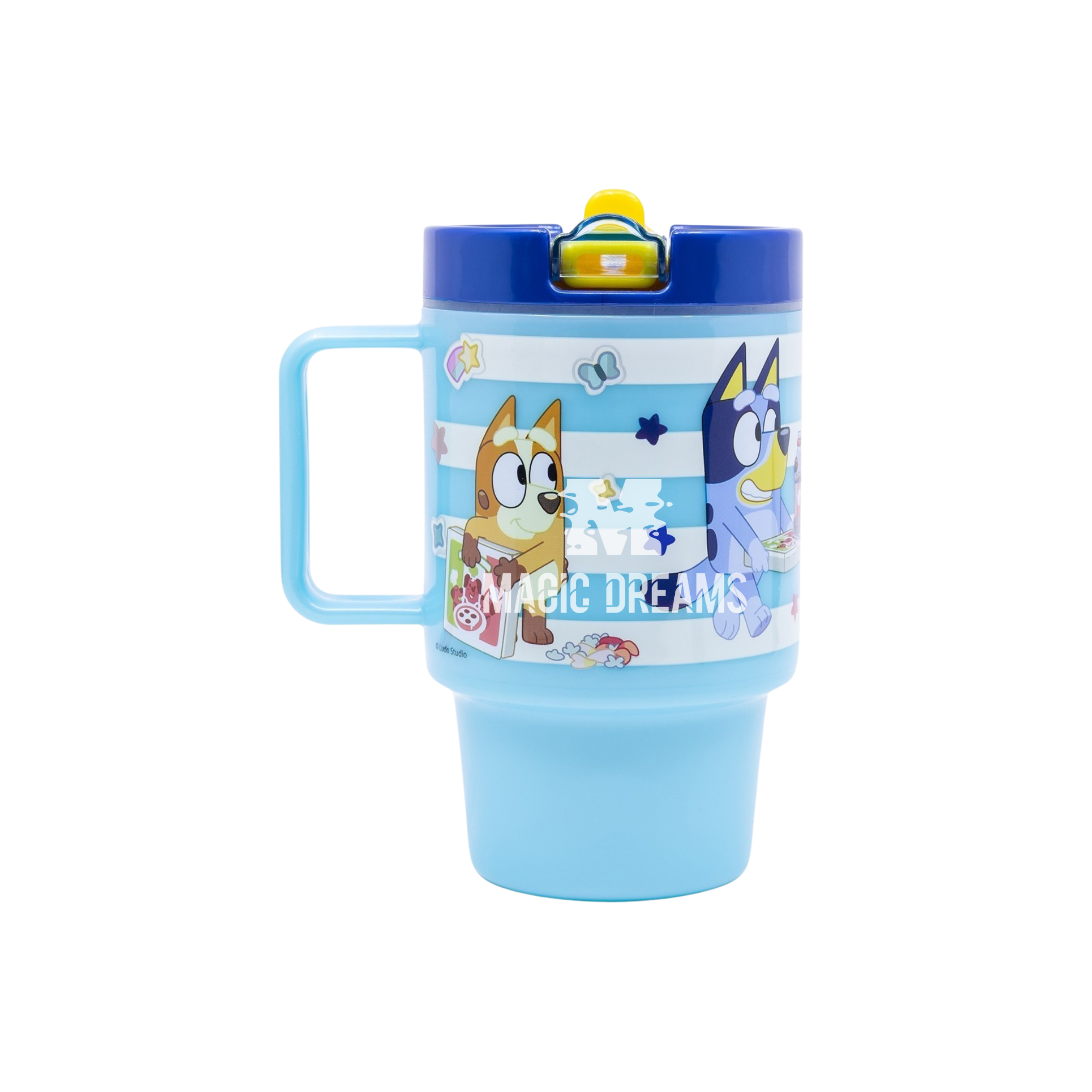 Caneca Copo com Tampa Cool Bluey e Bingo 530ml