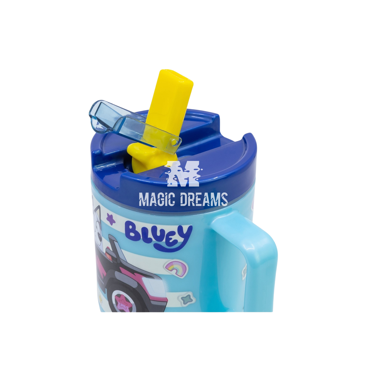 Caneca Copo com Tampa Cool Bluey e Bingo 530ml