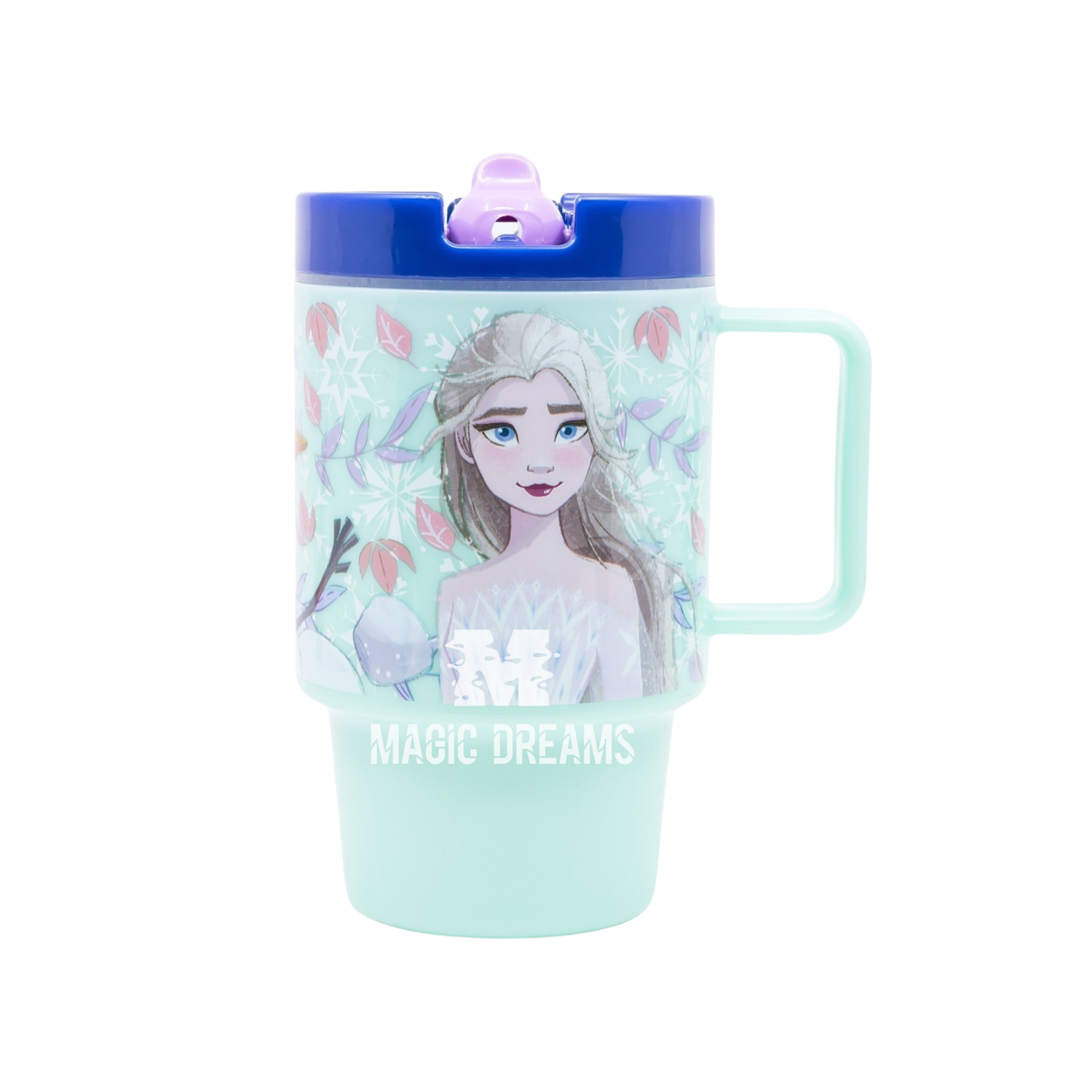 Caneca Copo com Tampa Cool Frozen Snowy Tale 530ml