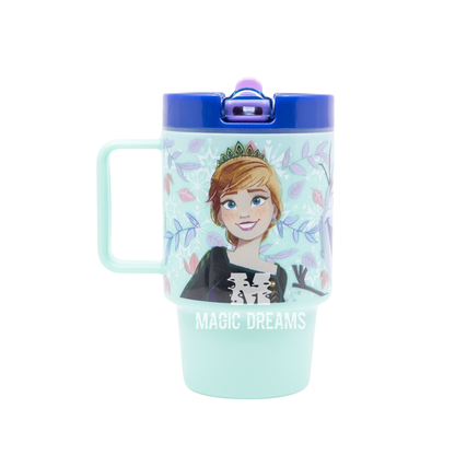 Caneca Copo com Tampa Cool Frozen Snowy Tale 530ml