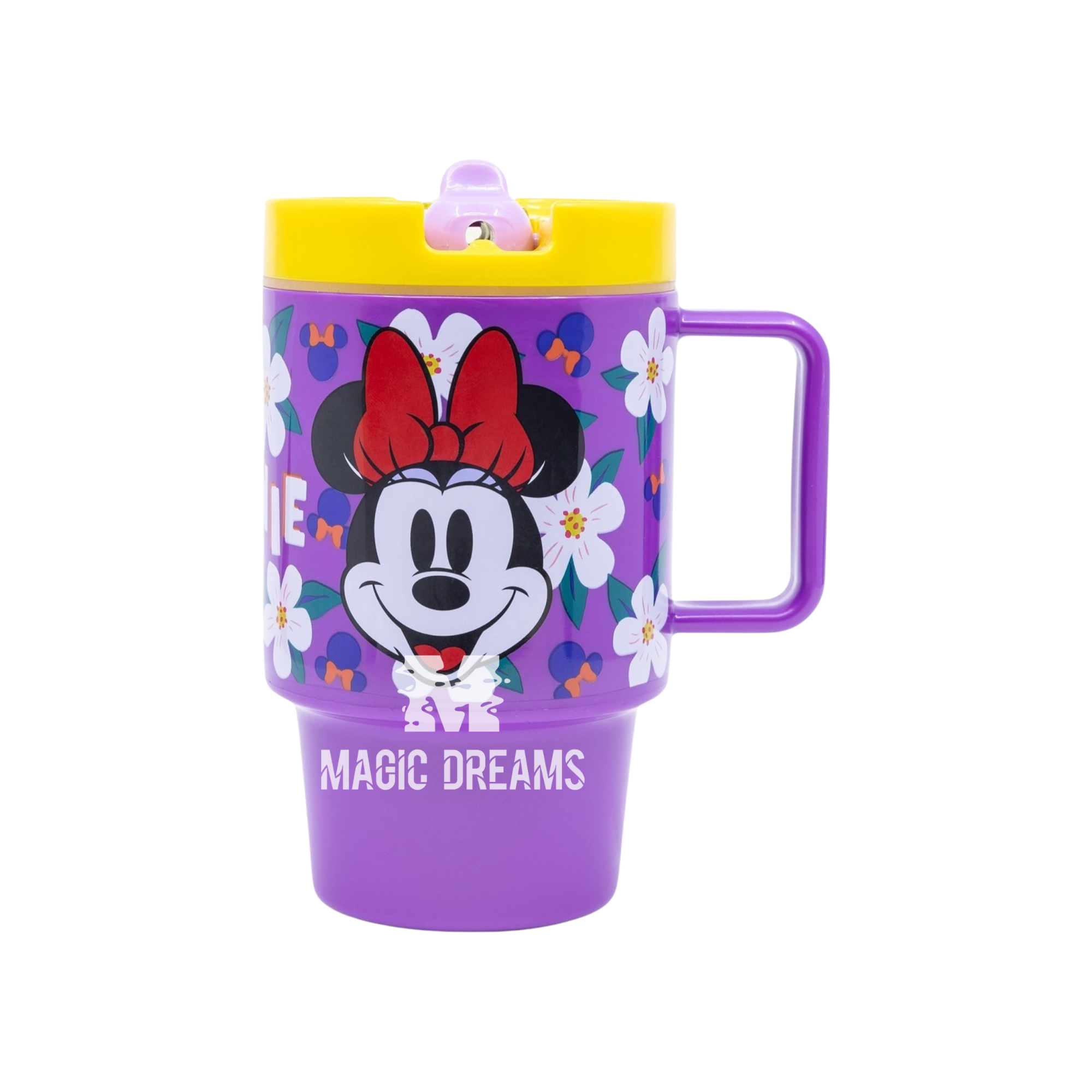 Caneca Copo com Tampa Cool Minnie Sunshine 530ml