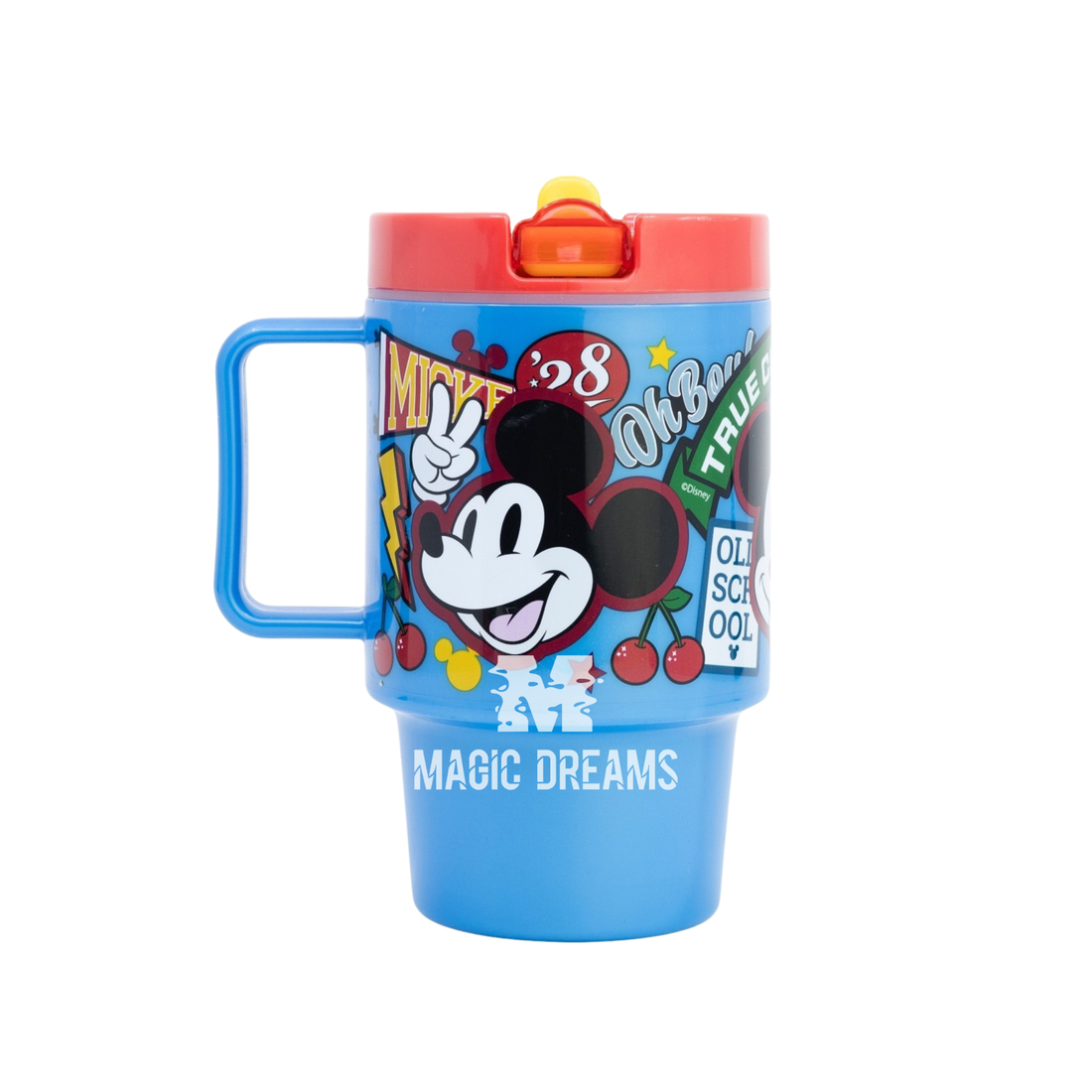 Caneca Copo com Tampa Cool Mickey Mouse True Champions 530ml