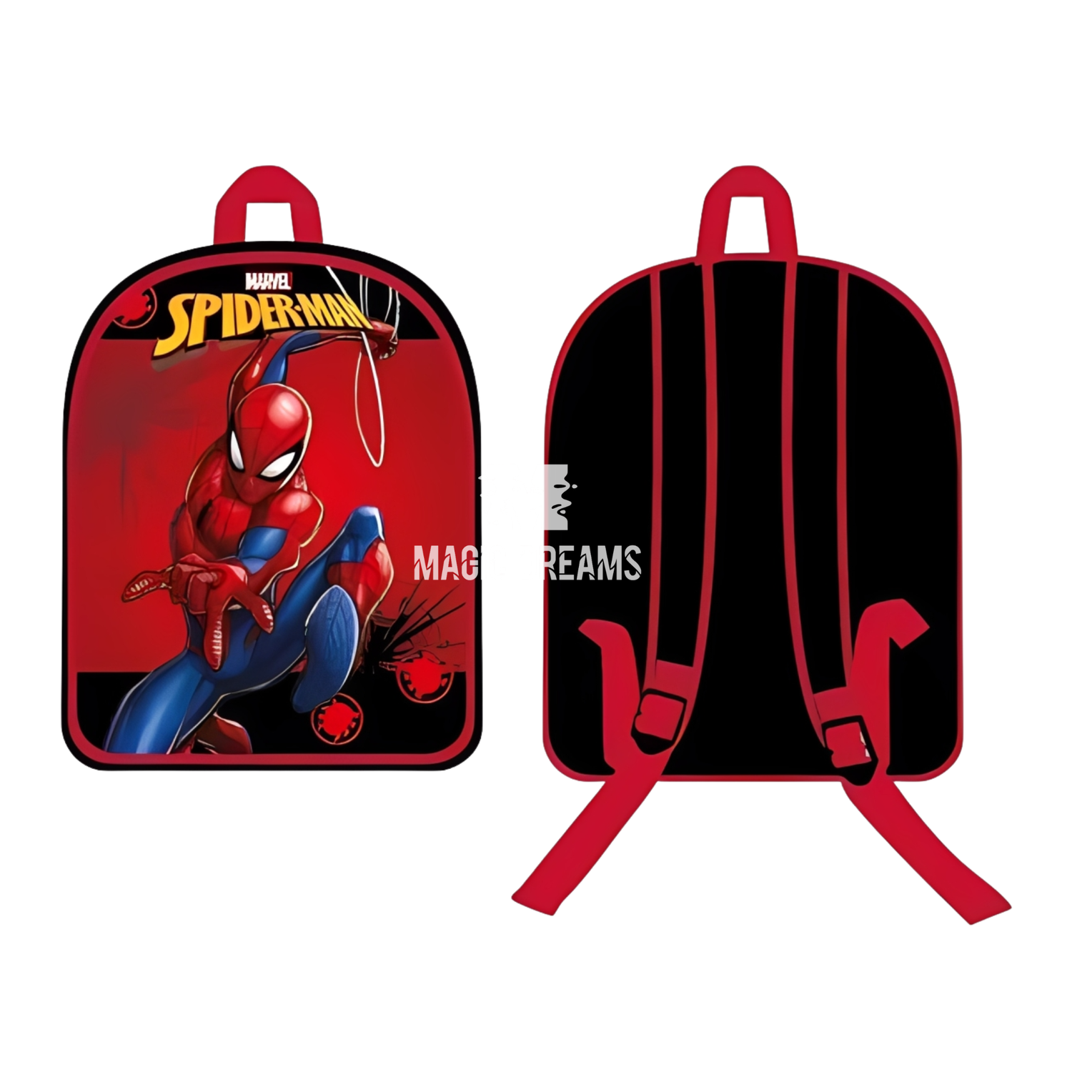 Mochila Pré-Escolar Red Saver Spiderman 30cm
