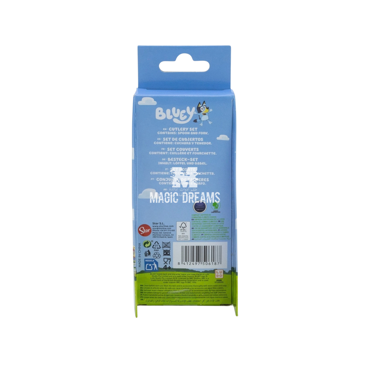 Conjunto de 2 Talheres Inox Bluey e Bingo