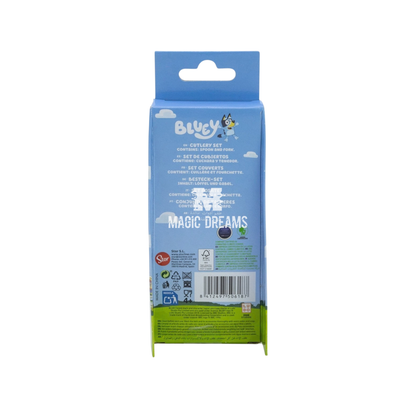 Conjunto de 2 Talheres Inox Bluey e Bingo