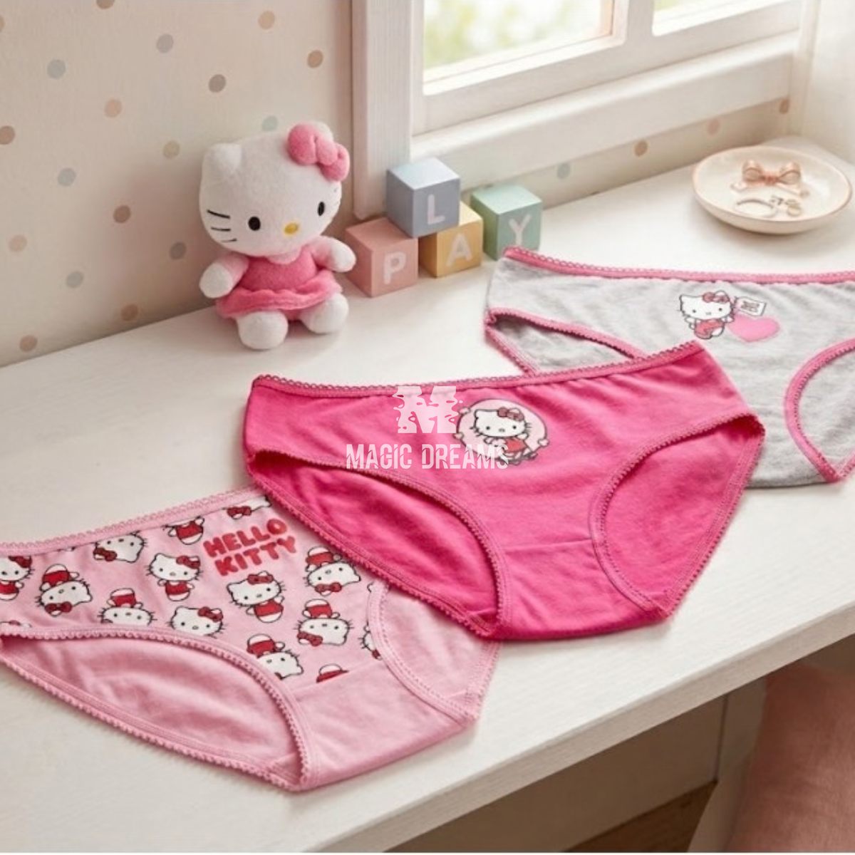 Pack de 3 Cuecas Hello Kitty